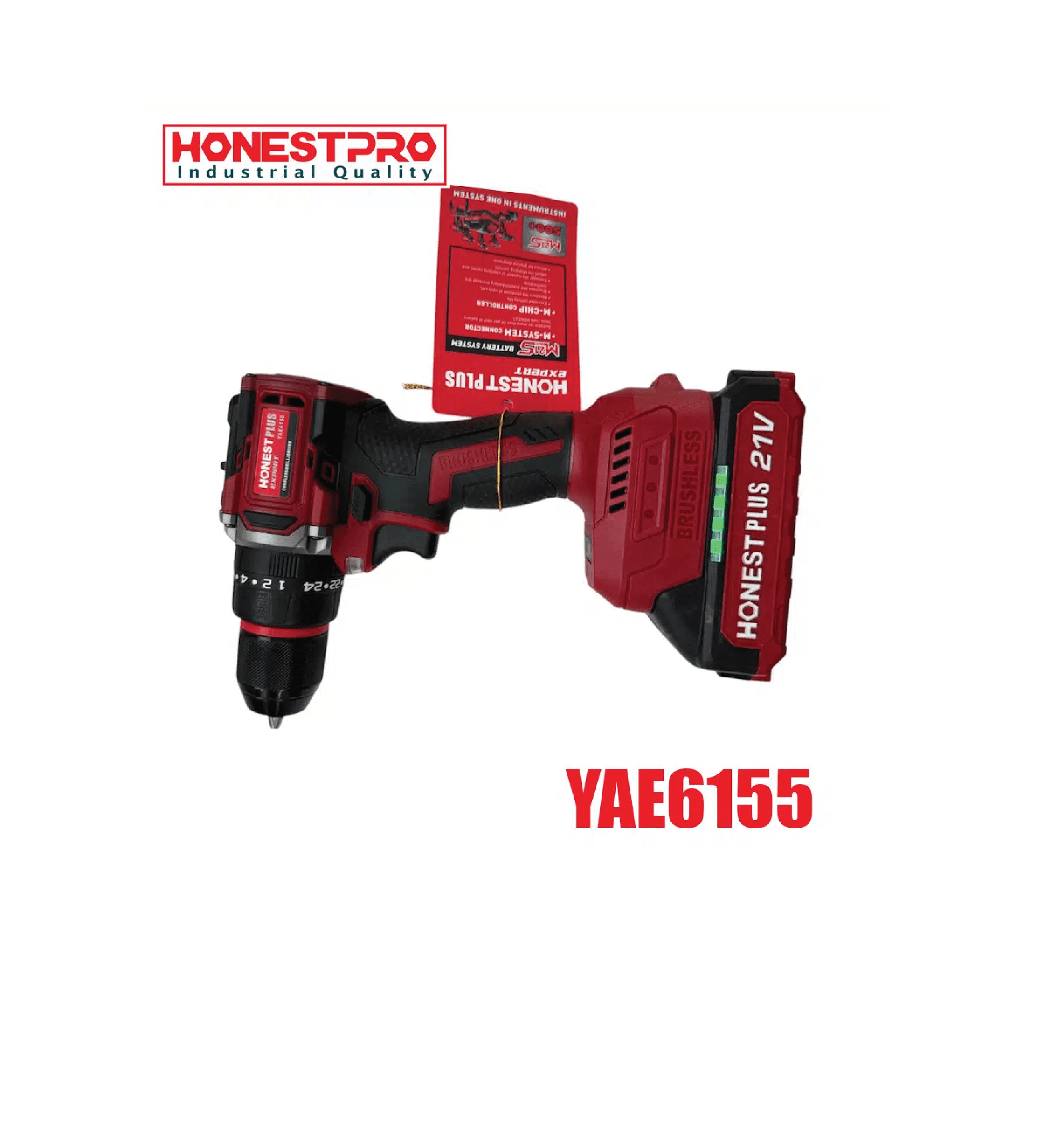 Visseuse a baterie brushless 21V 2.0ah HONESTPLUS YAE6155