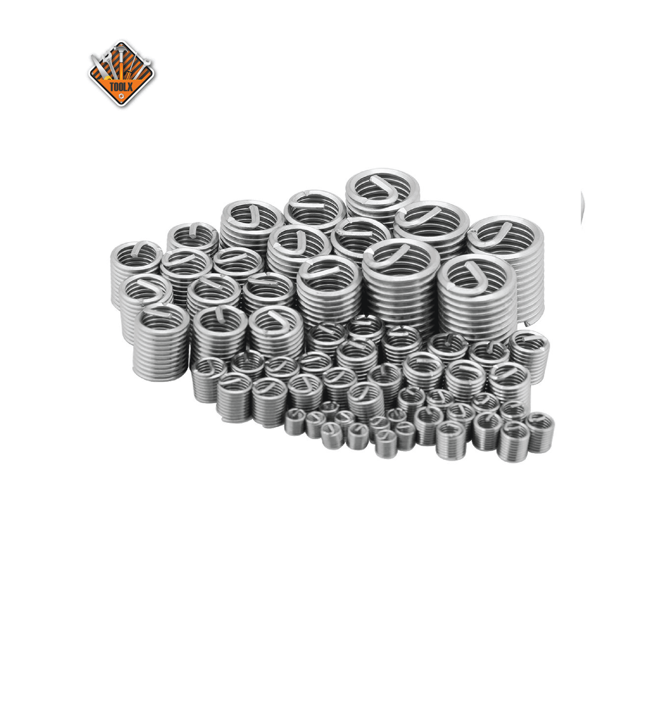 Boîte insert de réparation de filetage M3,M4,M5,M6,M8,M10,M12 125PCS