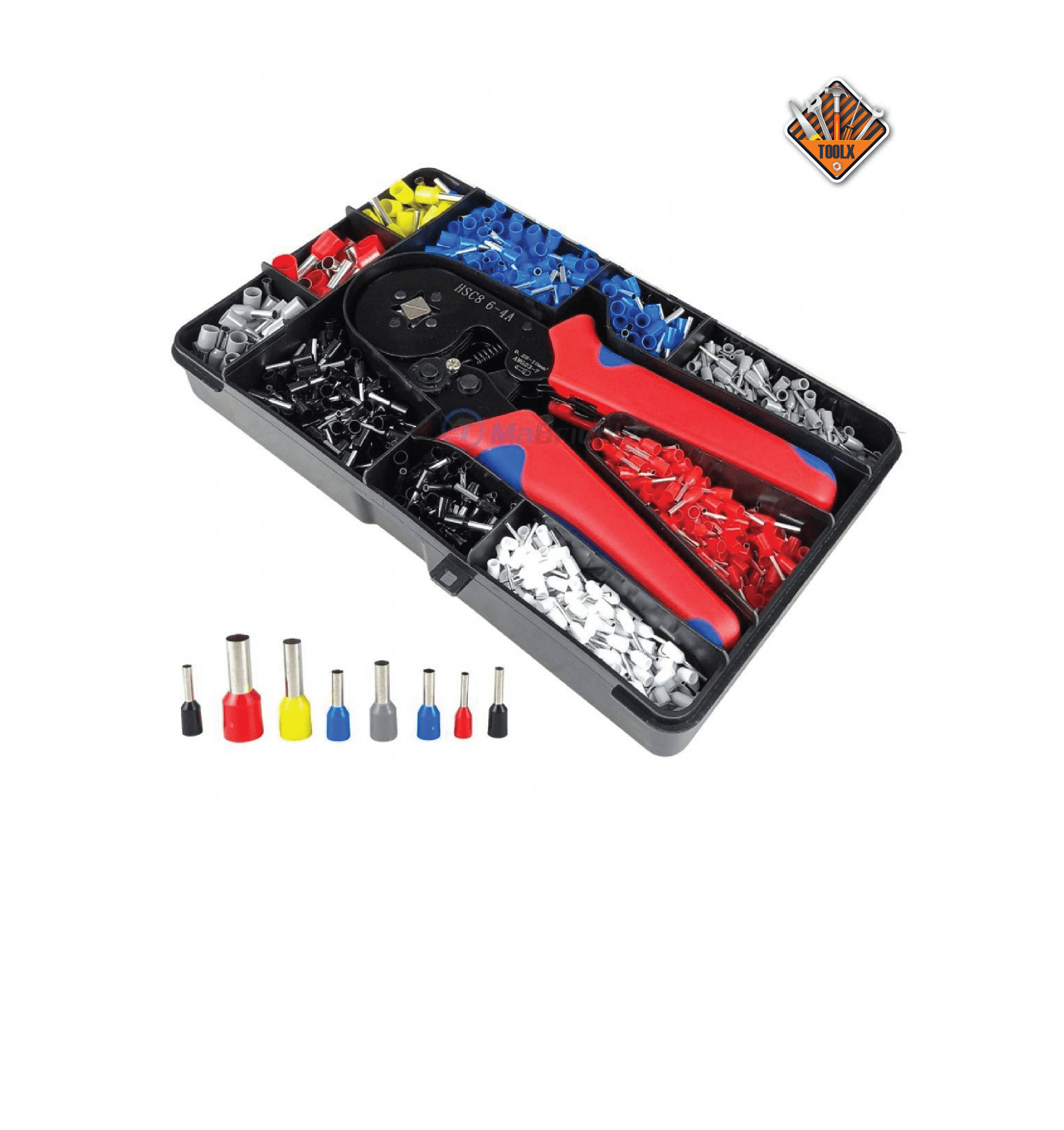 Boite Pince a Sertir Avec Cosse 128PCS