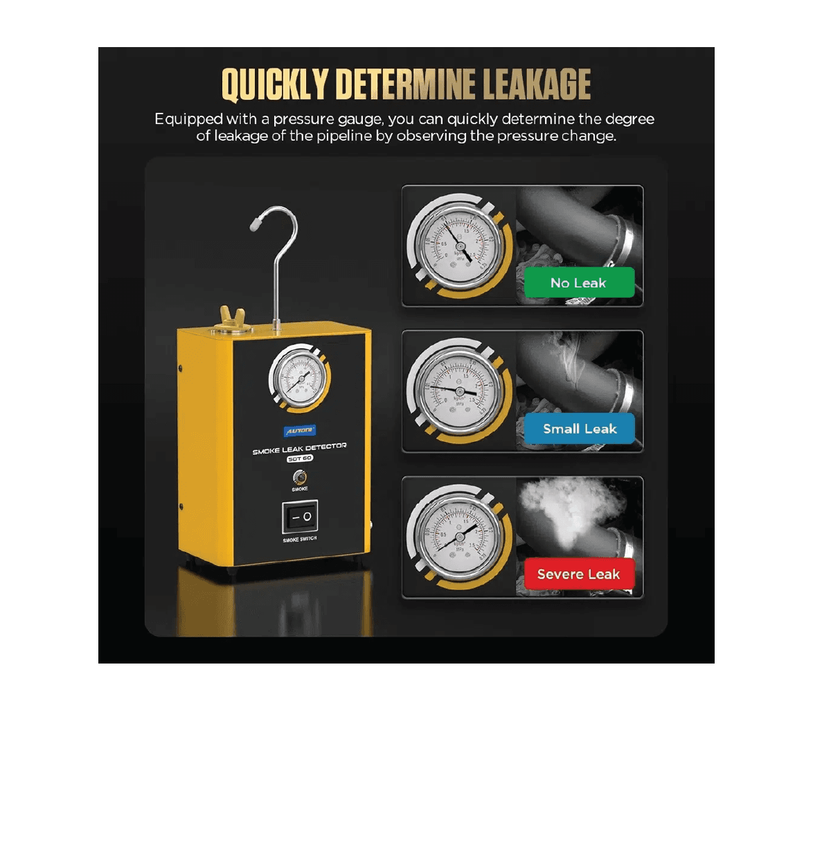 Détecteur de fuites par fumée Automobile SDT 60 AUTOOL