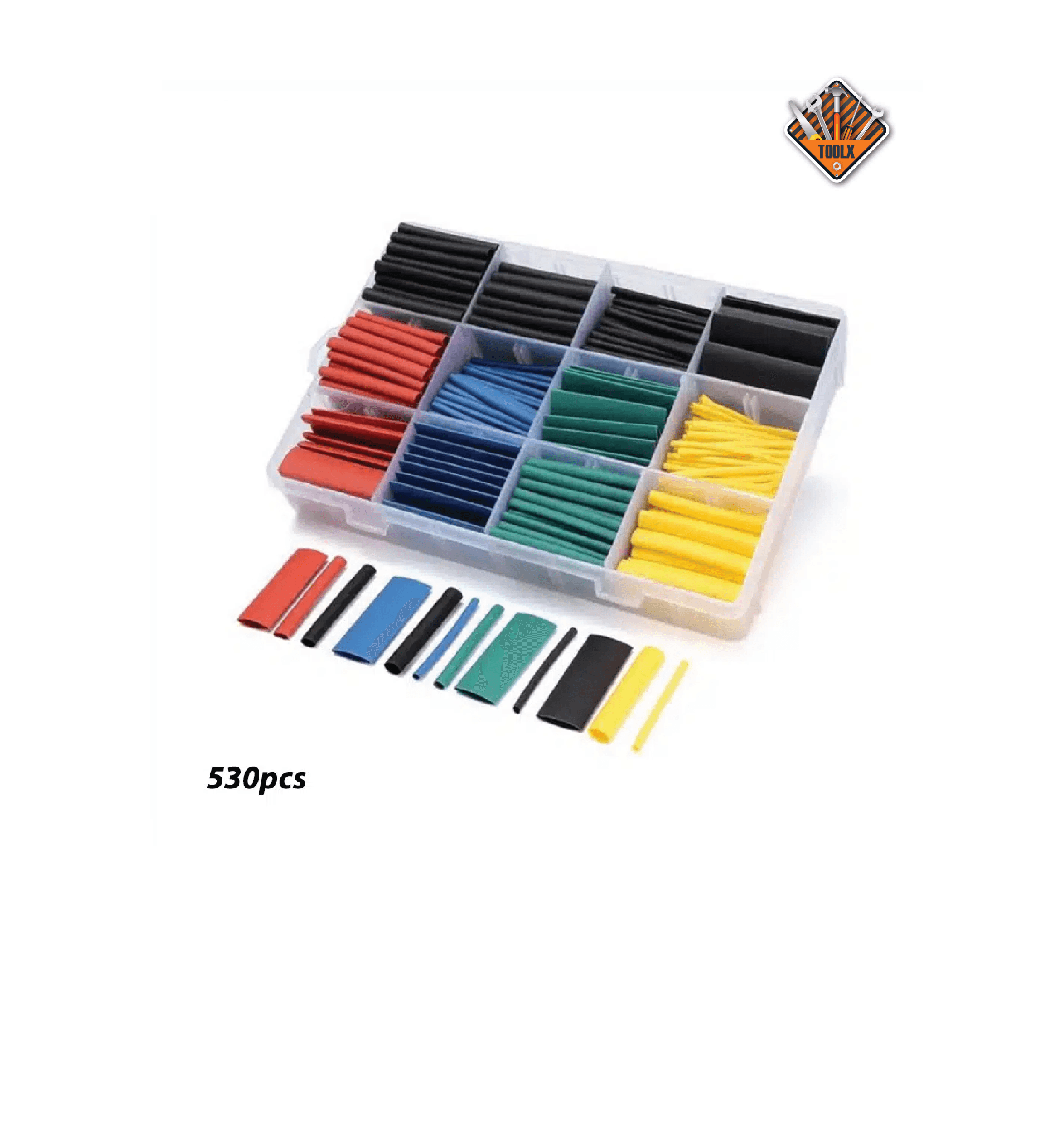 Boite de Tubes D’isolation thermorètractable 530pcs