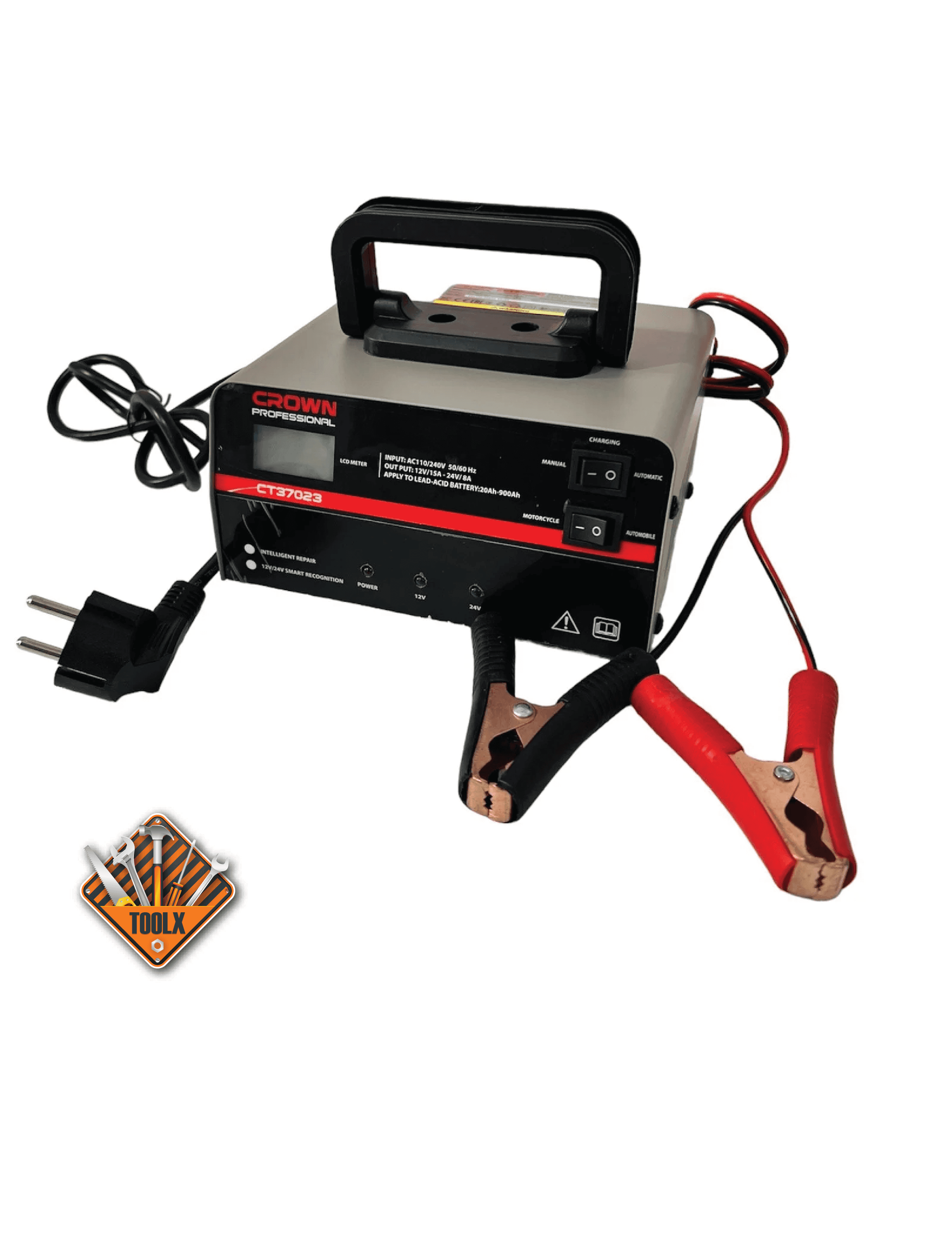 Chargeur batterie 12-24V CROWN CT37022