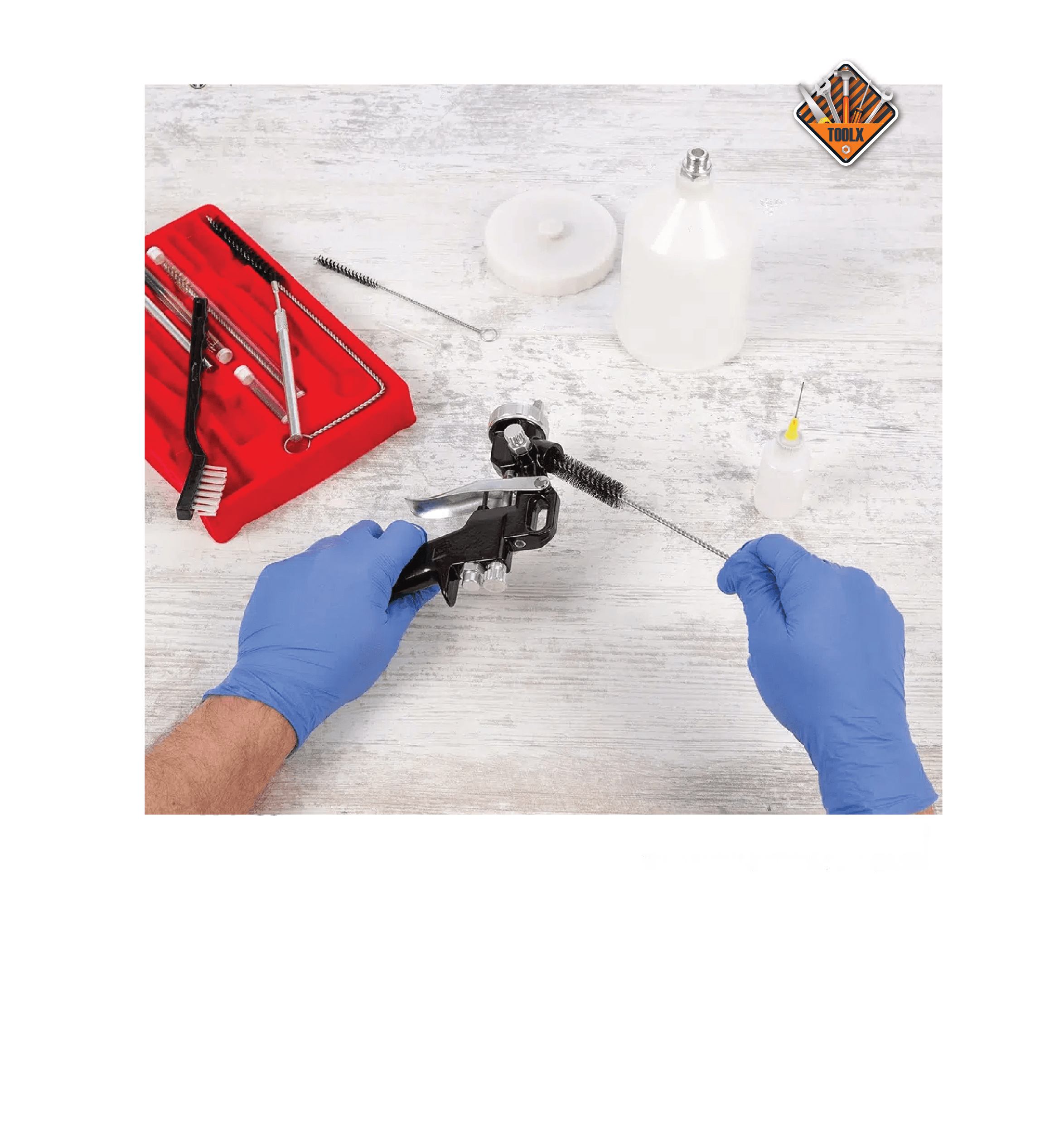 Kit de nettoyage et brosse pistolet de pulvérisation 27 pièces