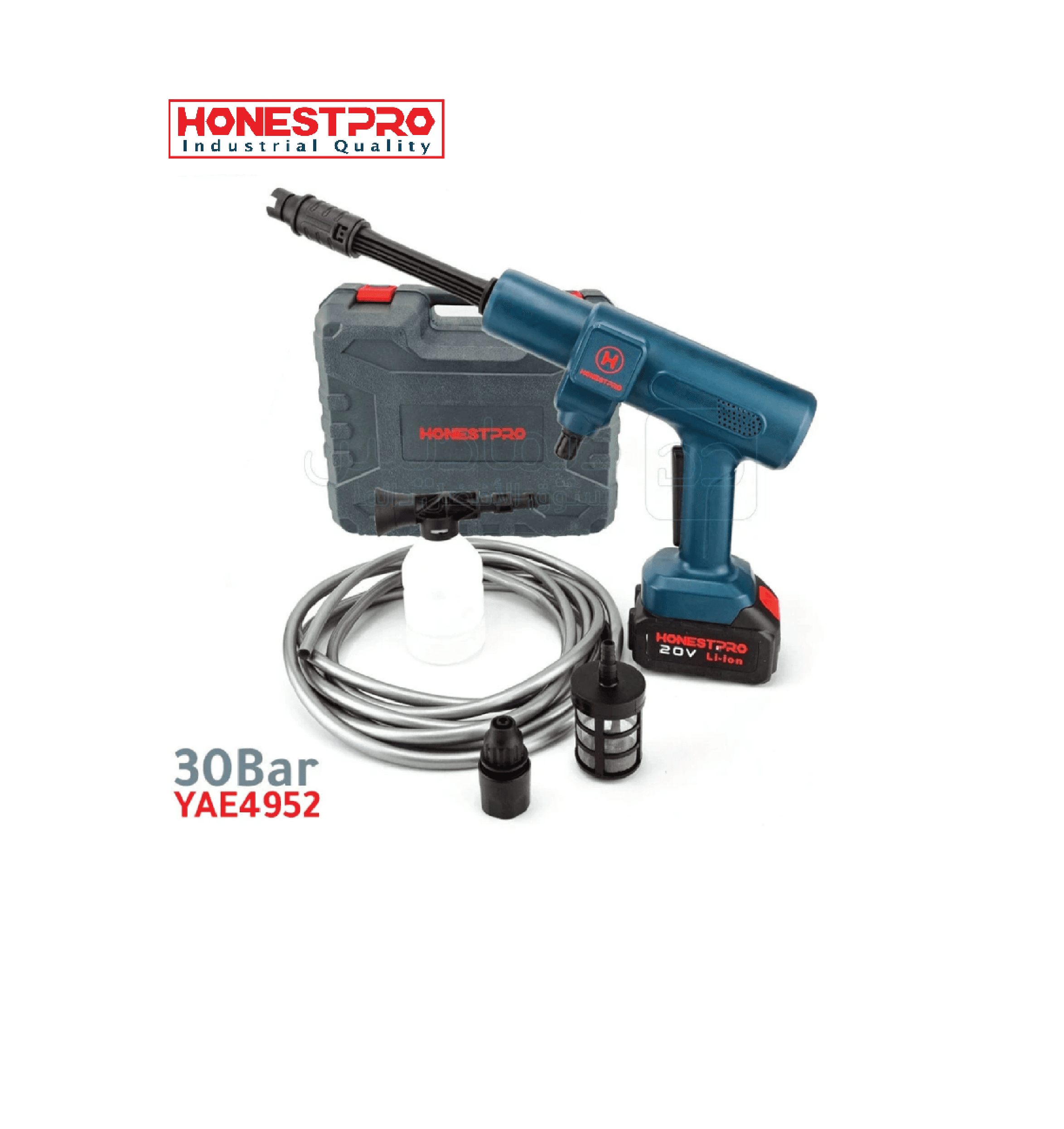 Nettoyeur haute puissance à batterie 20V 30bar HONESTPRO YAE4952
