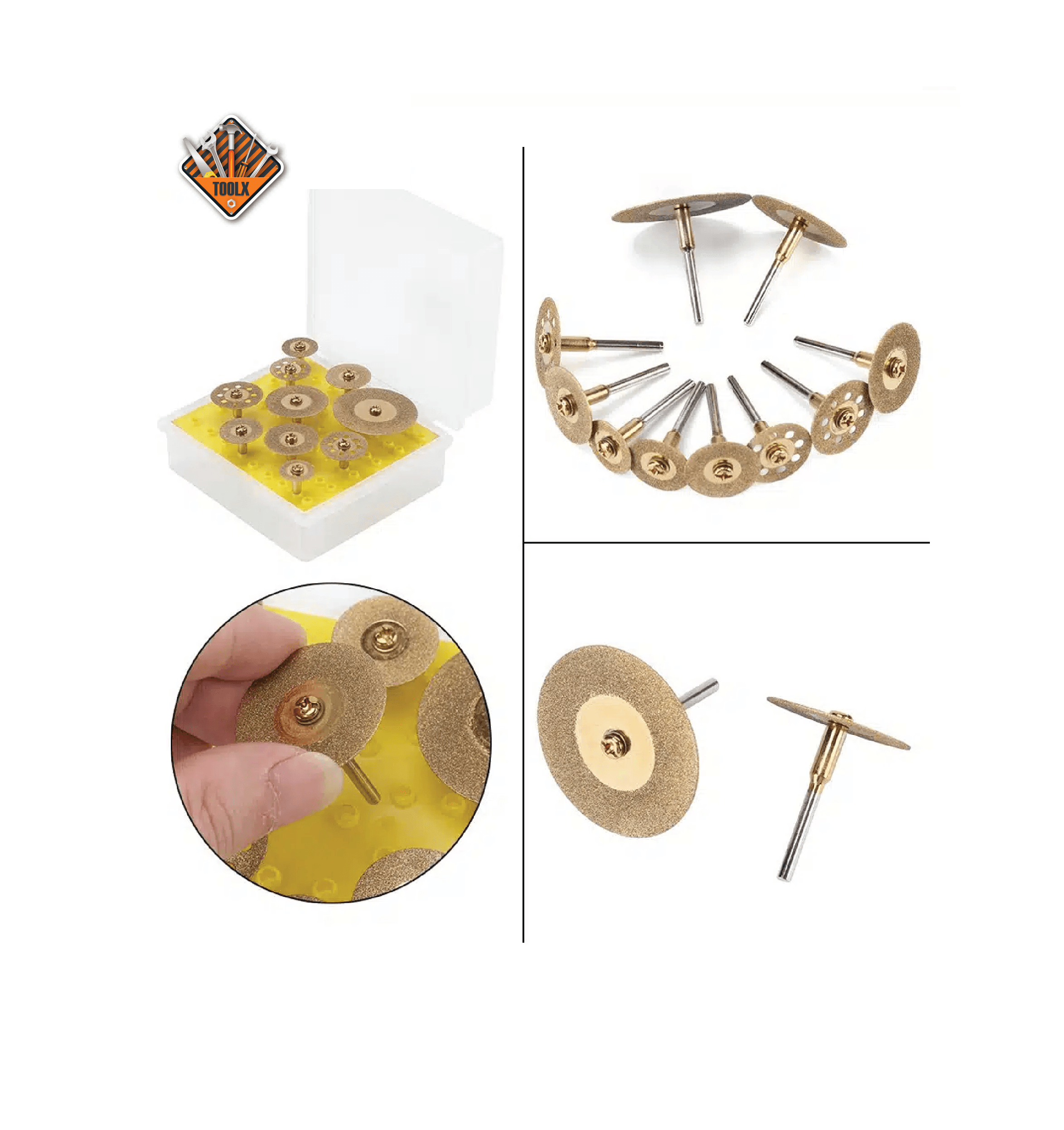 Kit de mini disque diamantée pour le céramique et verte