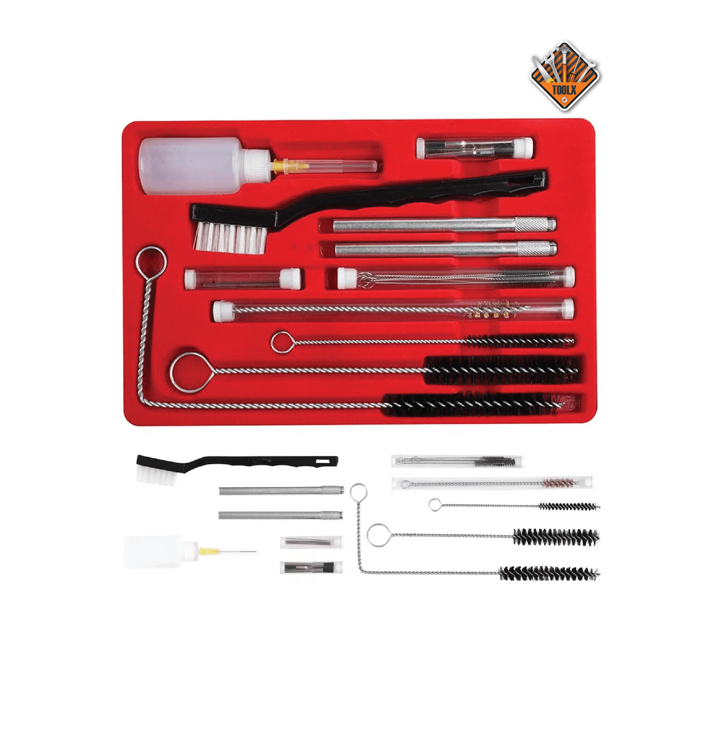 Kit de nettoyage et brosse pistolet de pulvérisation 27 pièces