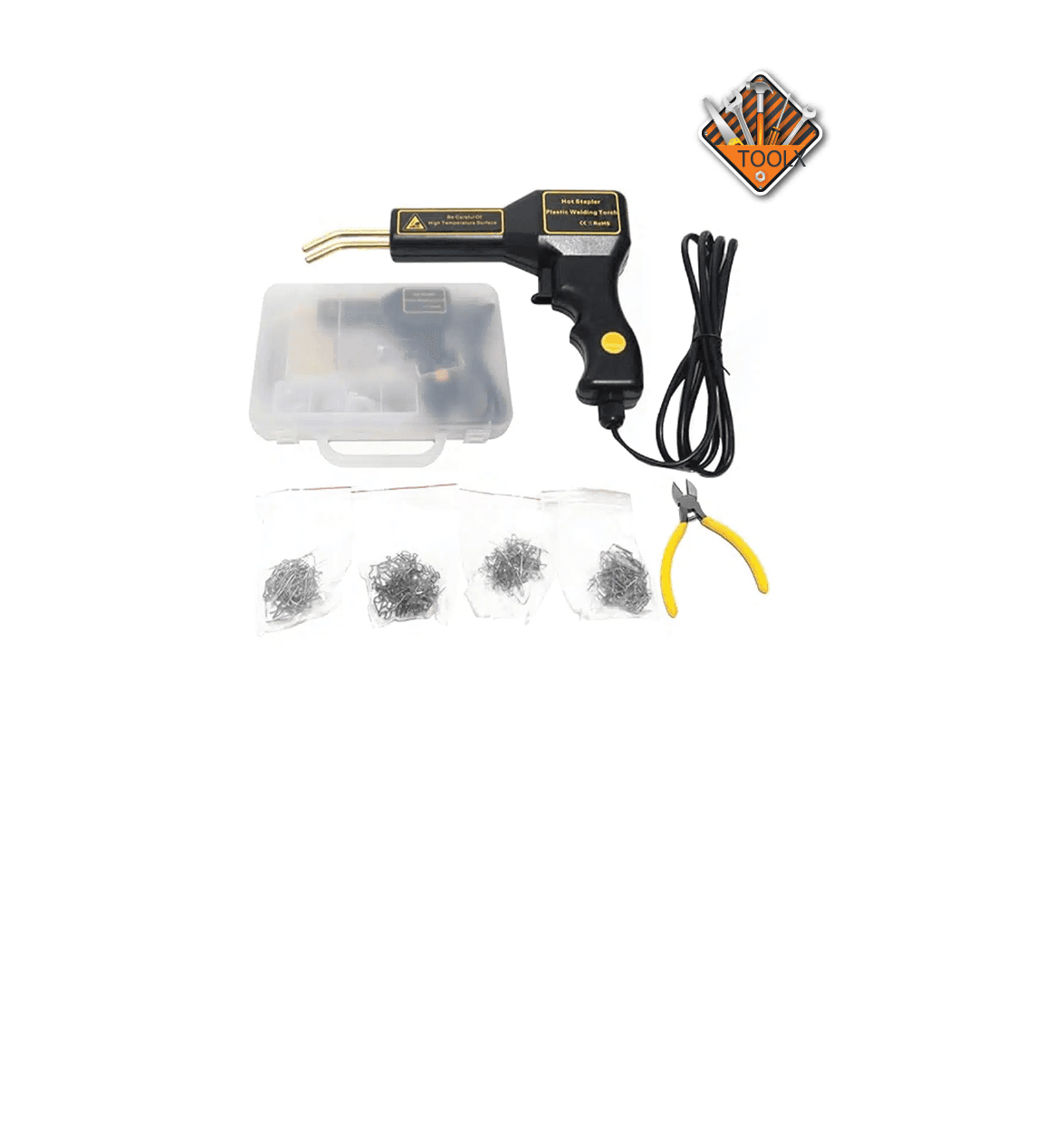 Soudure Plastique, Kit Réparation Plastique,Soudage Plastique Agrafe Carrosserie Outils de Garage Agrafeuses Machine