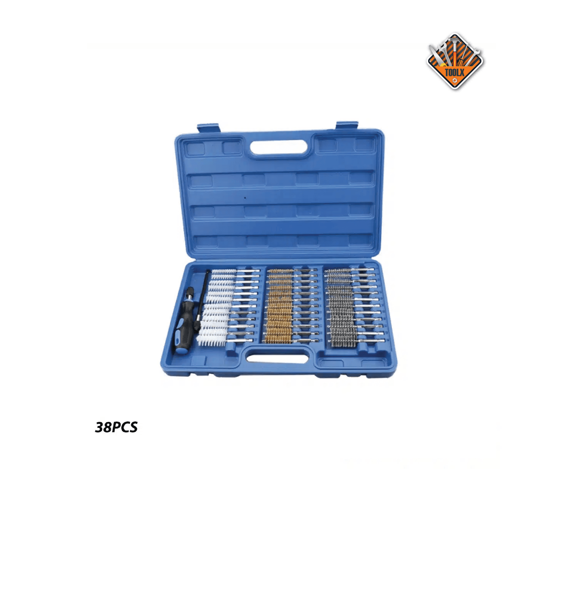 Kit Brosse De Nettoyage Avec Tige 38 Pièces