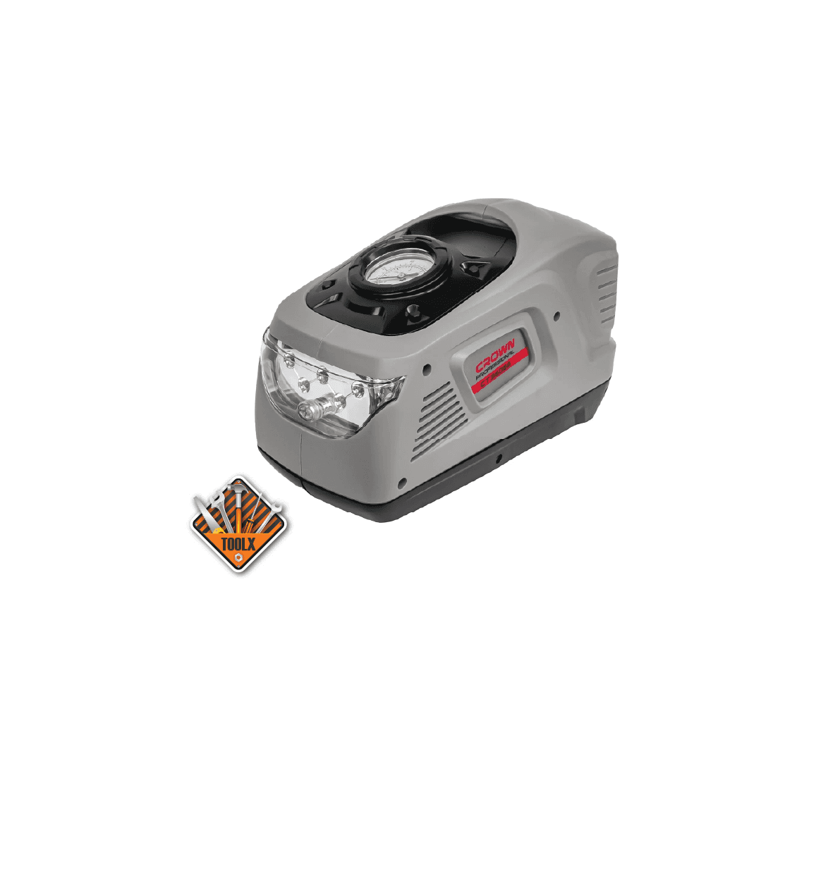 Le Mini Compresseur CROWN CT36066 12V / 230W est idéal pour gonfler pneus de voiture,