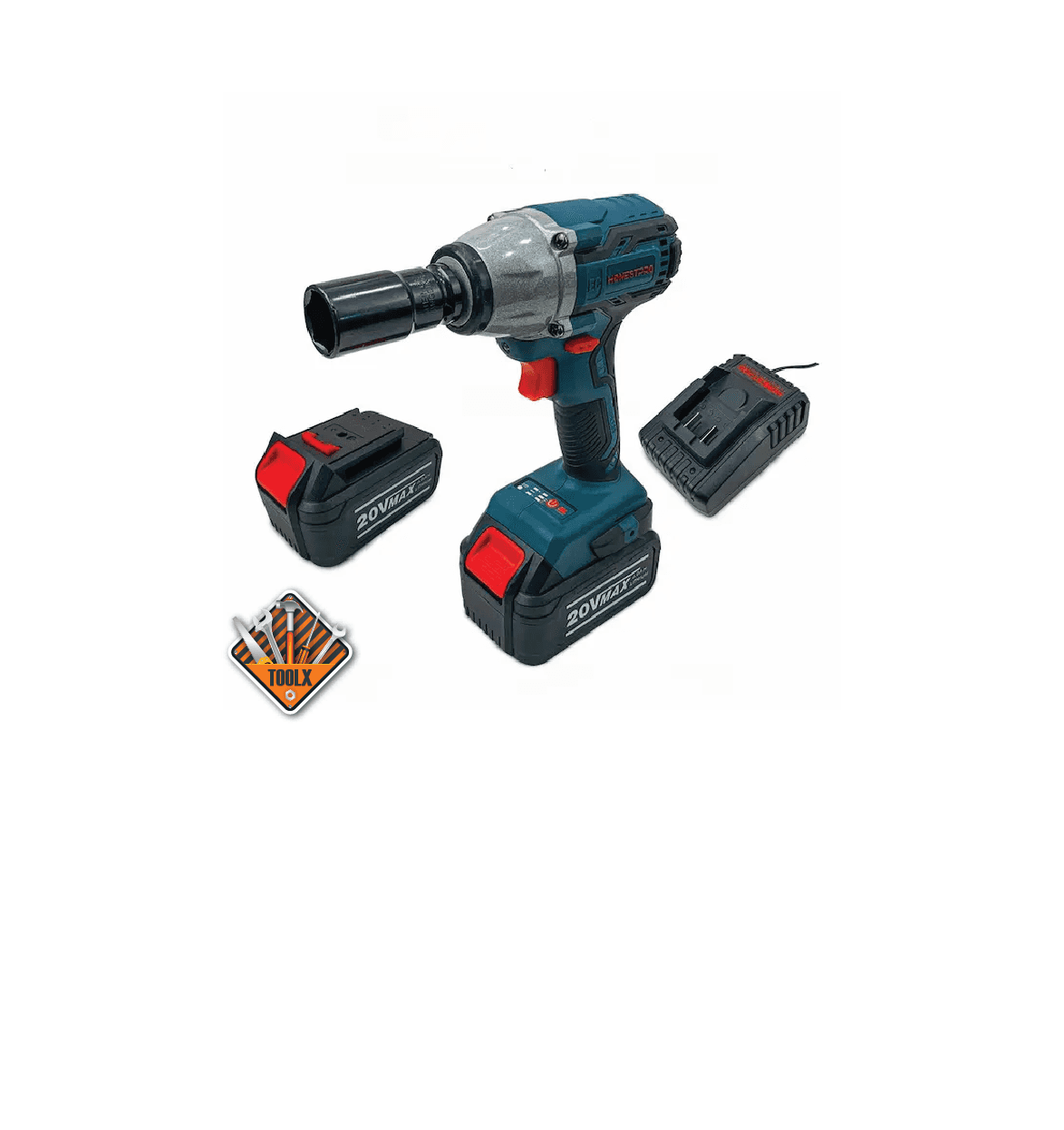 Boulonneuse Clé A Choc Batterie SANS CHARBON 20V 2.0Ah HONESTPRO YAE3406