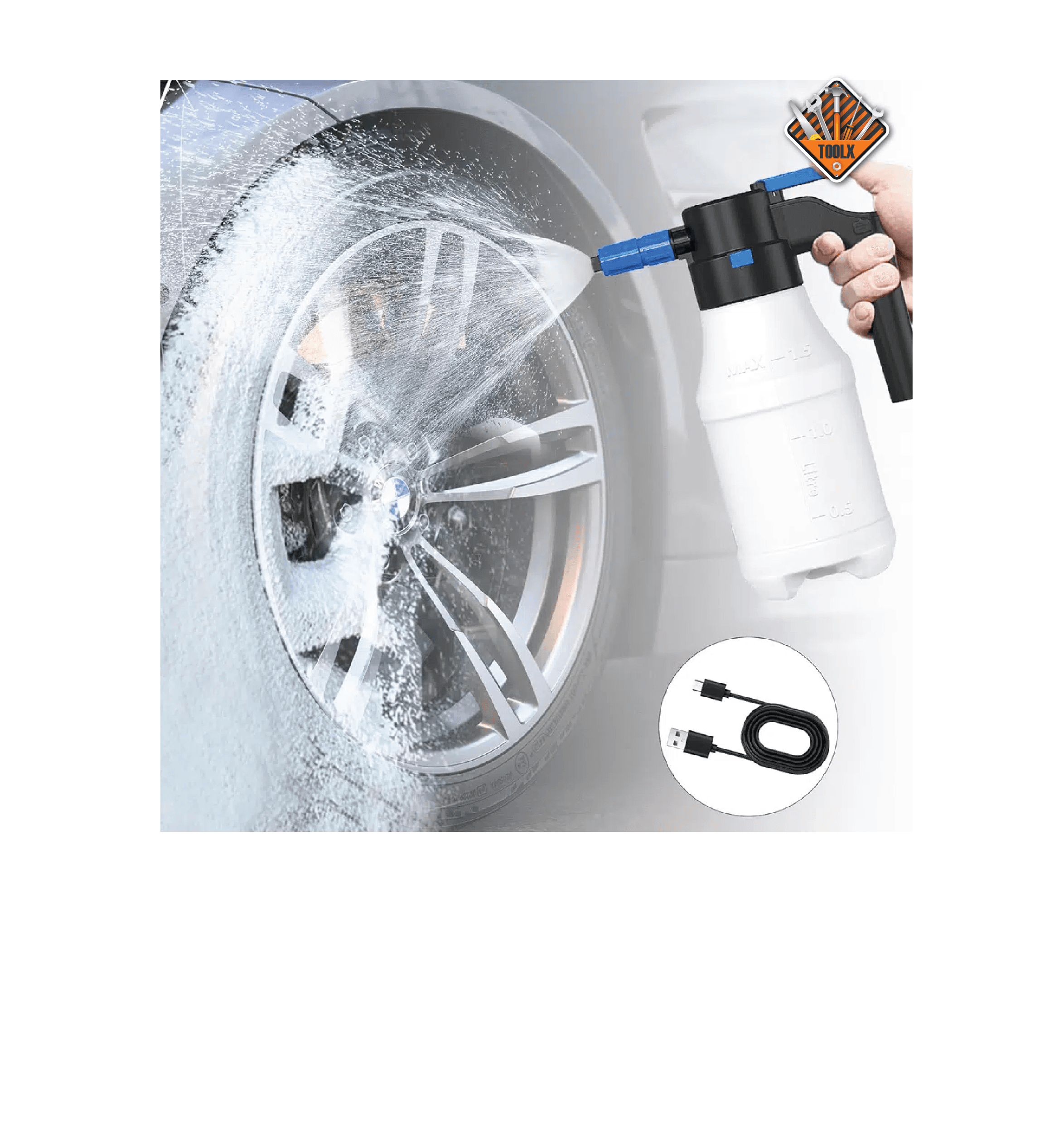 Mousseuse Électrique de pulvérisation sans fil 1.5L