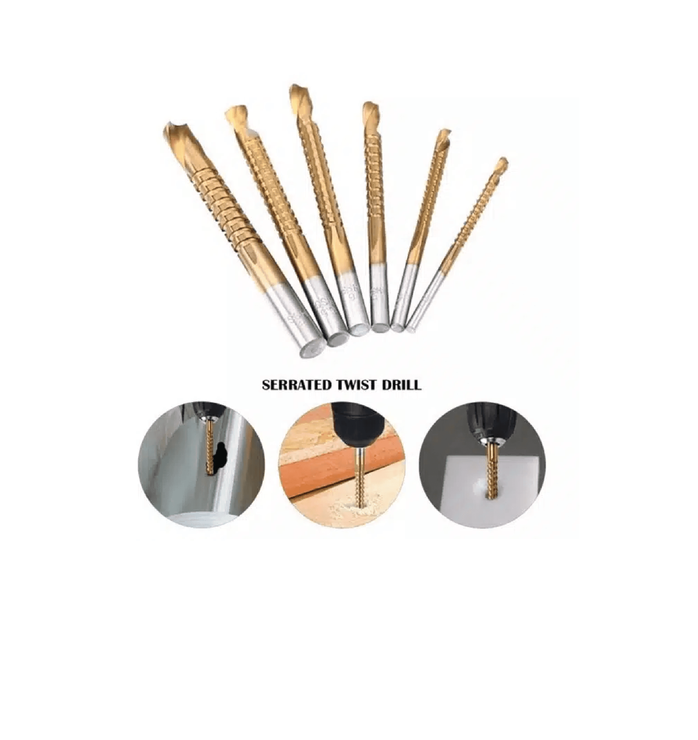 Jeux De Mèches Forêts En cobalt Multi usage 6Pcs HONESTPRO YAT1190