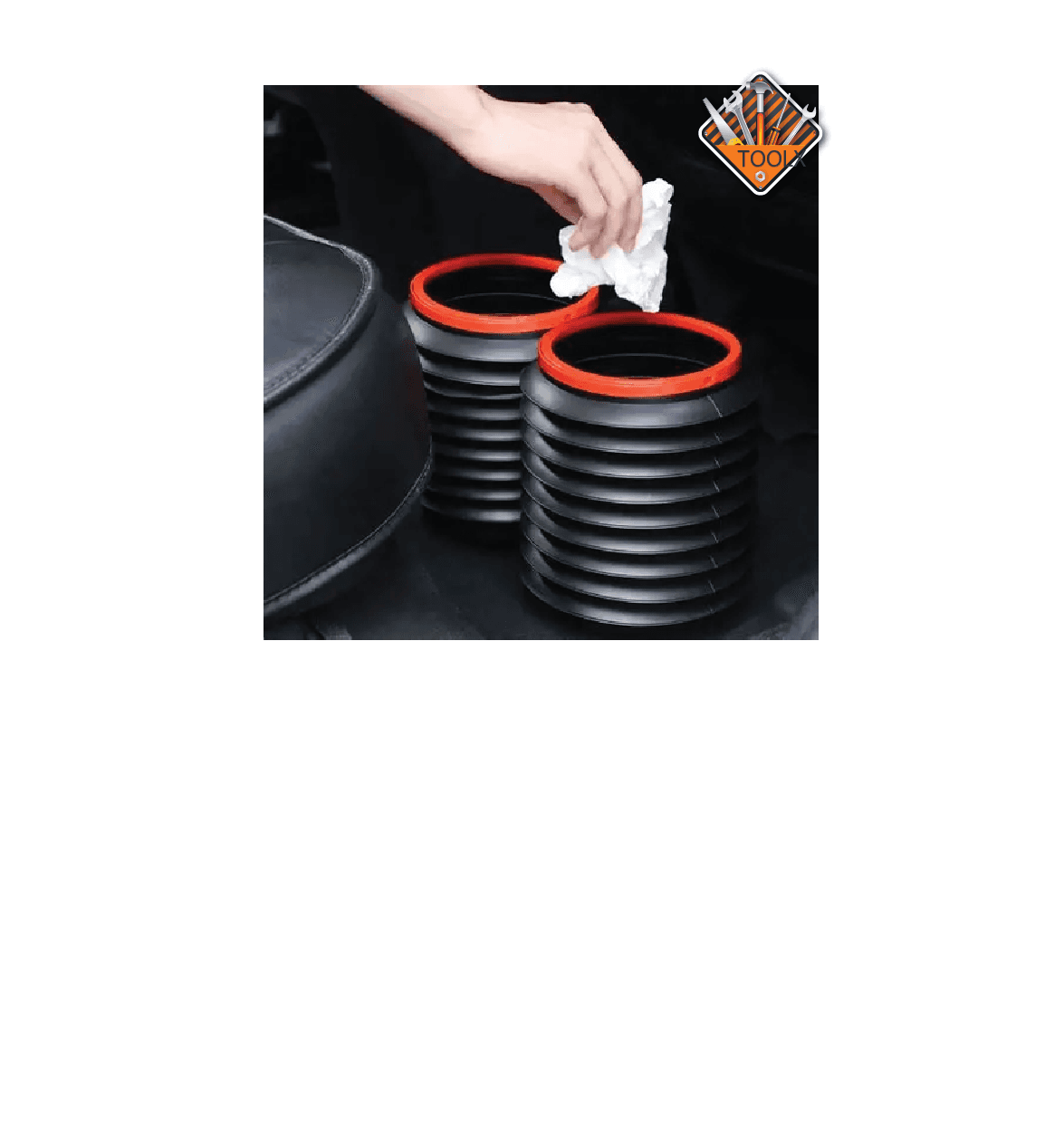 Poubelle Pliable pour voiture 4L