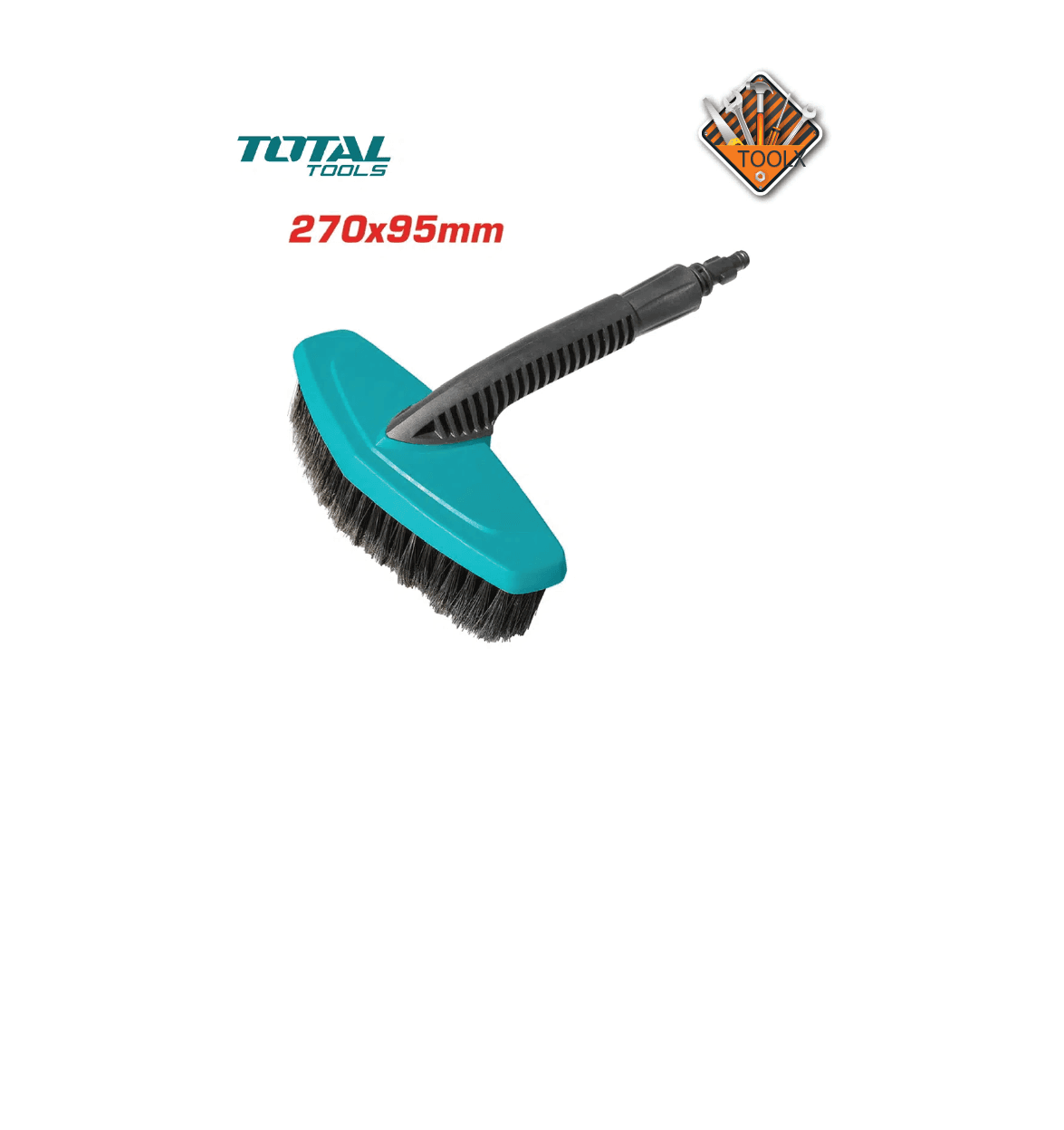 Brosse Pour Nettoyeur haute pression 270x95mm TOTAL TGTHB2791