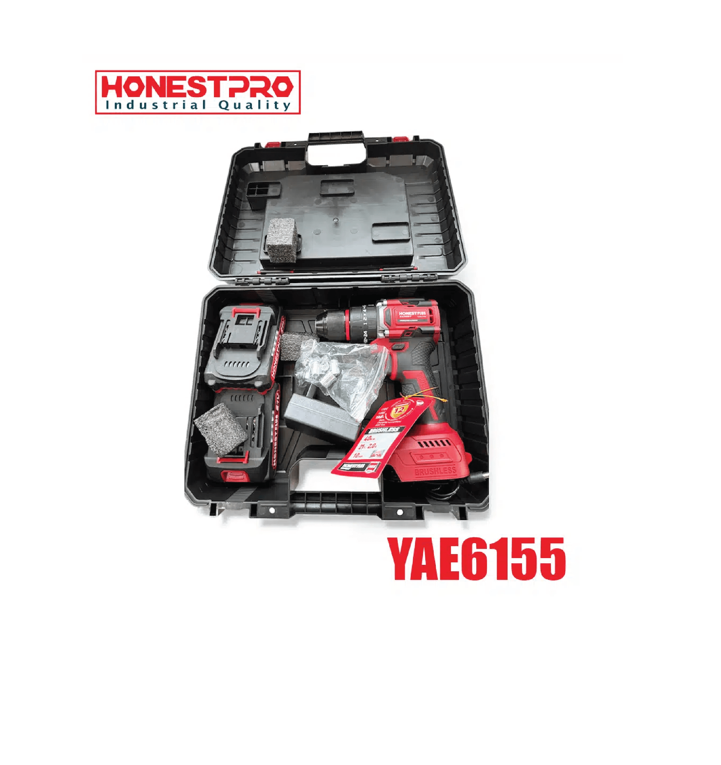 Visseuse a baterie brushless 21V 2.0ah HONESTPLUS YAE6155