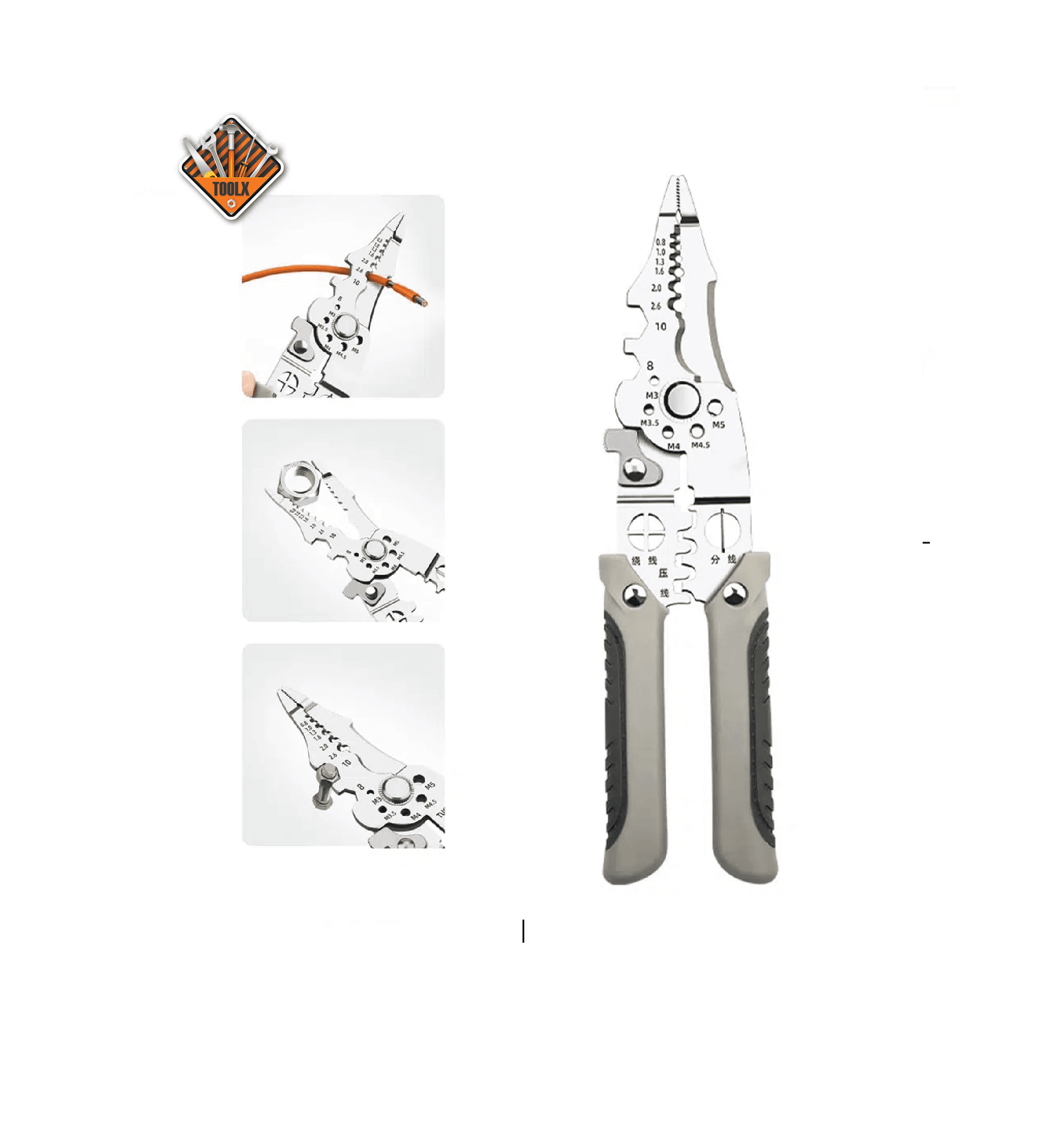 Pince A sertir Et dénudé Électricien Multifonctions