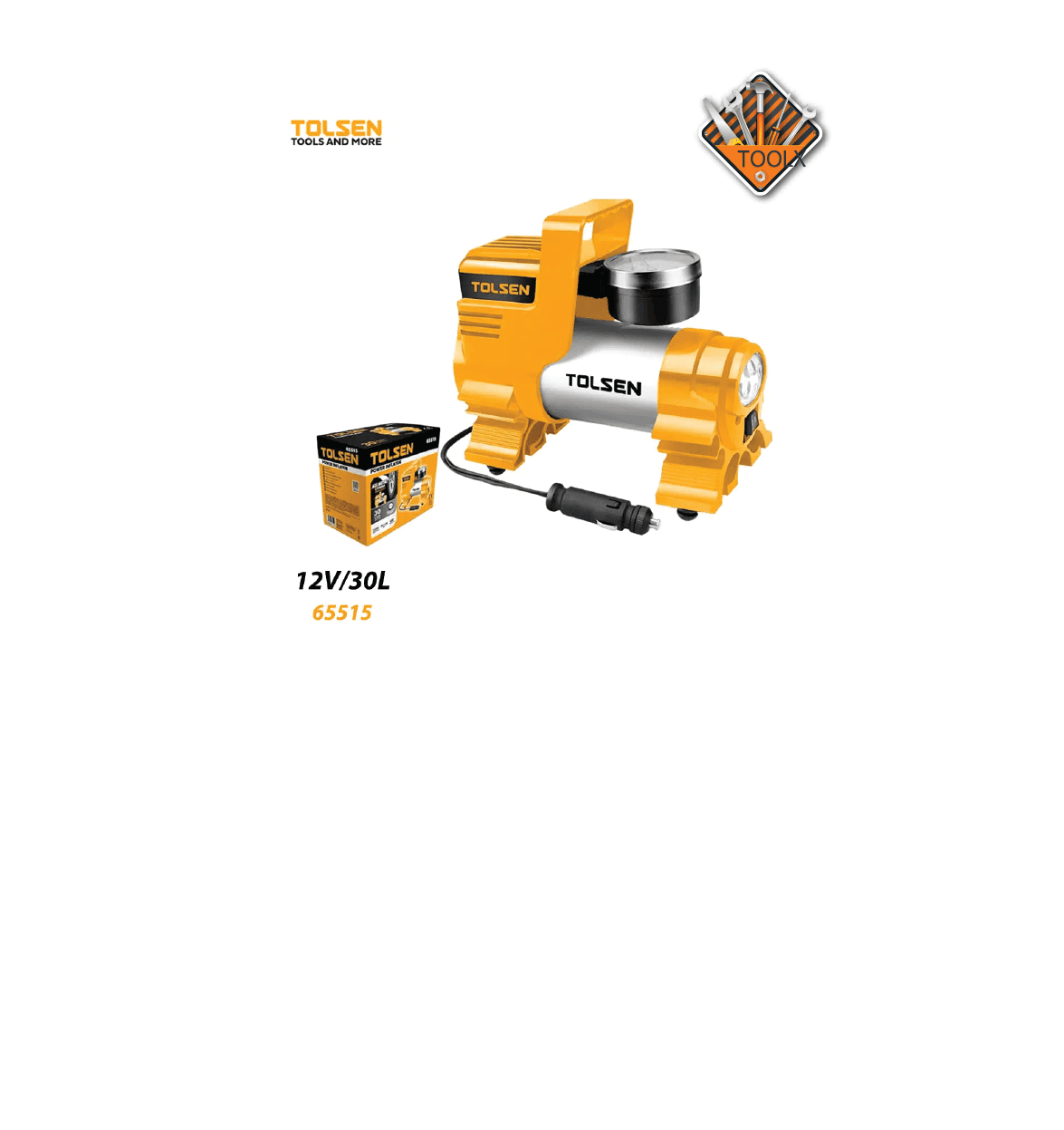 Compresseur Auto12V TOLSEN 65515