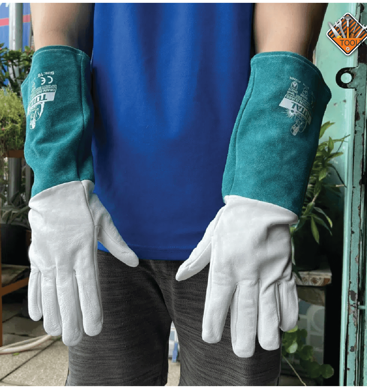 Gants en cuir de chèvre grainé pour la soudure TOTAL TSP19141